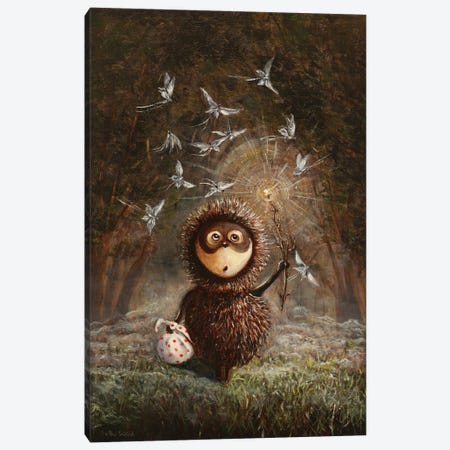 Hedgehog In The Fog Canvas Print #SYB27} by Sergey Bolshakov Canvas Art Print