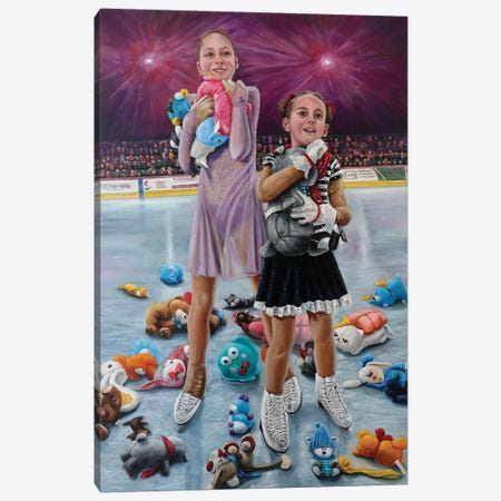 Figuras Skaters Canvas Print #SYB28} by Sergey Bolshakov Canvas Artwork