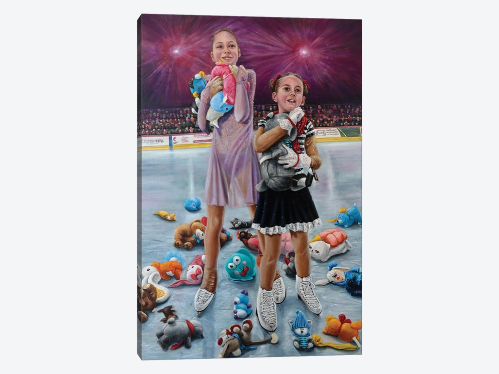 Figuras Skaters by Sergey Bolshakov 1-piece Canvas Art