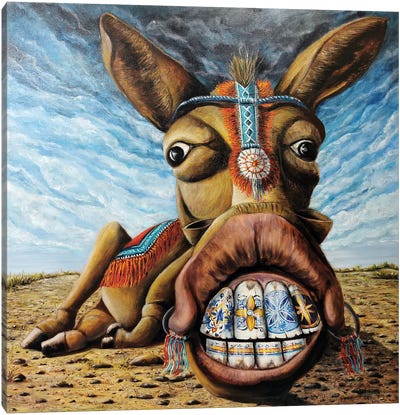 Donkey From Mijas Canvas Art Print - Art Worth a Chuckle