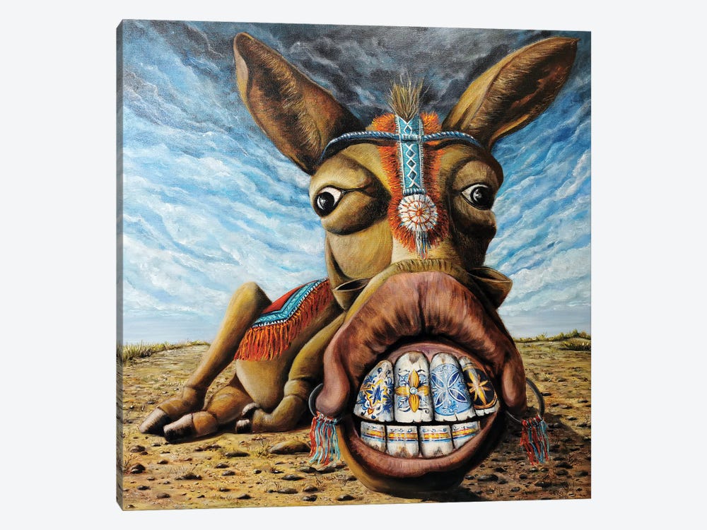 Donkey From Mijas by Sergey Bolshakov 1-piece Canvas Wall Art