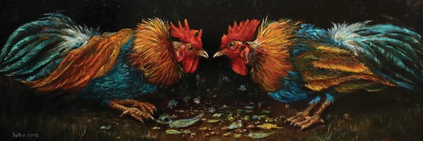 Kitchen: Cock Fight by Sergey Bolshakov