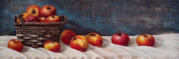 Basket With Apples by Sergey Bolshakov wall art