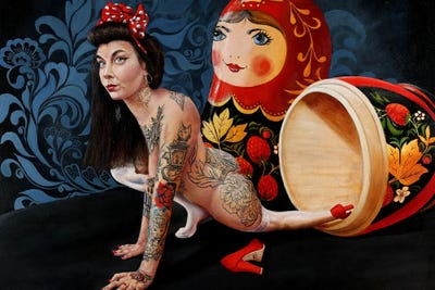 Matryoshka by Sergey Bolshakov metal wall art