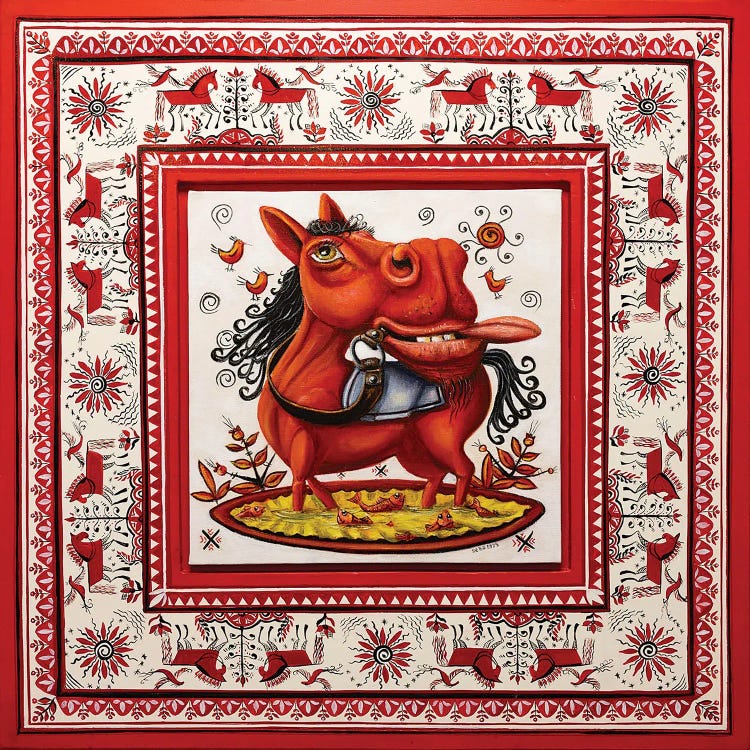 Horse - Fire by Sergey Bolshakov wall art