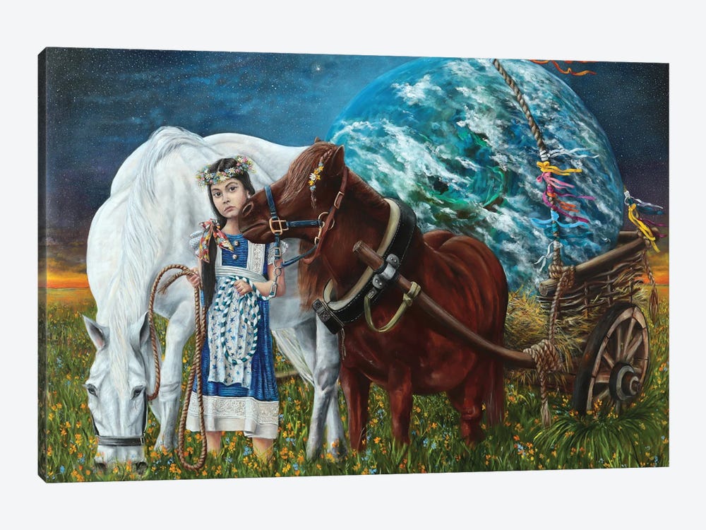 Let's Give The World To Children by Sergey Bolshakov 1-piece Canvas Art