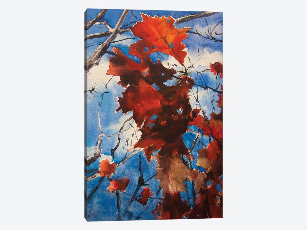 Flame Tree by Sarah Yeoman 1-piece Canvas Wall Art