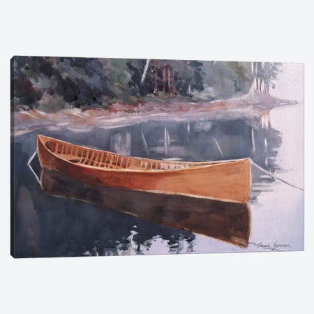 Guide Boat Canvas Print #SYE14} by Sarah Yeoman Art Print
