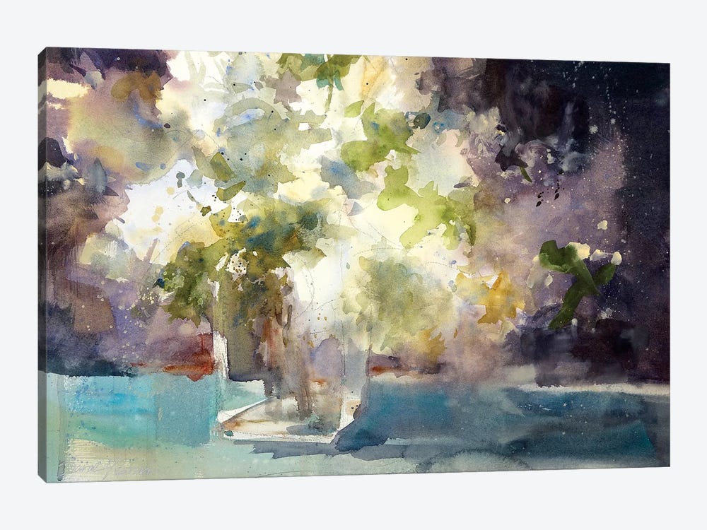 Lilacs by Sarah Yeoman 1-piece Art Print