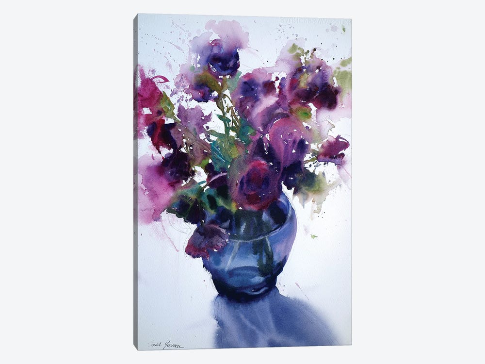 Lisianthus by Sarah Yeoman 1-piece Canvas Wall Art
