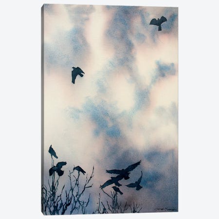 As The Crows Fly Canvas Print #SYE2} by Sarah Yeoman Canvas Wall Art