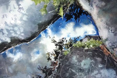 The Shape Of Water by Sarah Yeoman framed canvas print