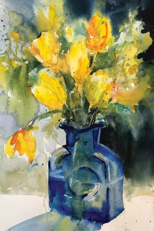 Yellow Tulips by Sarah Yeoman wall art