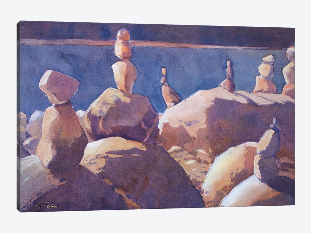 Cairns by Sarah Yeoman 1-piece Canvas Artwork