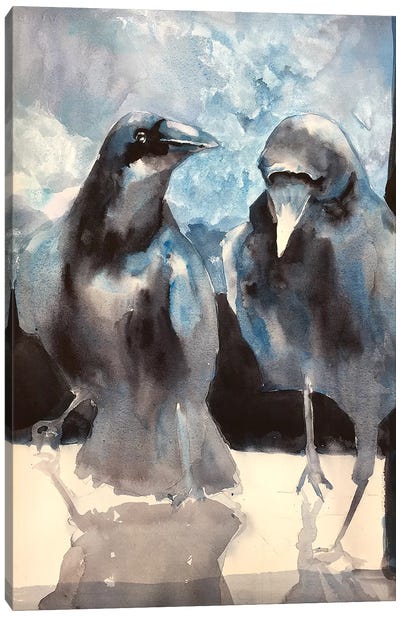 Threshold Canvas Art Print - Crow Art
