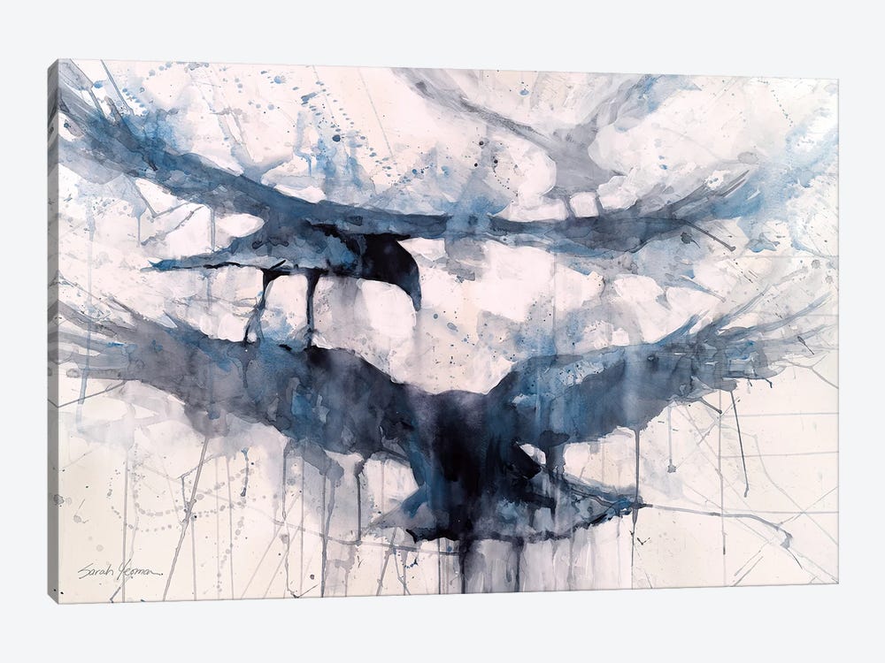 3 Crows by Sarah Yeoman 1-piece Canvas Art