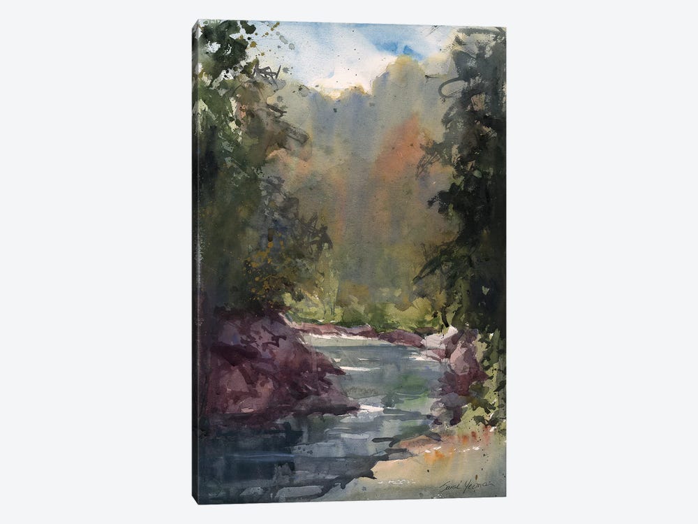 River In Tuscany by Sarah Yeoman 1-piece Canvas Print