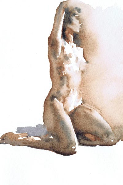 Samira Yanushkova: Female Nude Art Sensual Abstract Art by Samira Yanushkova