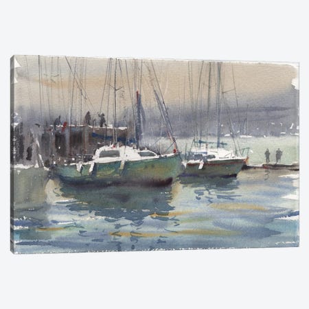 Sailboats Canvas Print #SYH109} by Samira Yanushkova Canvas Print