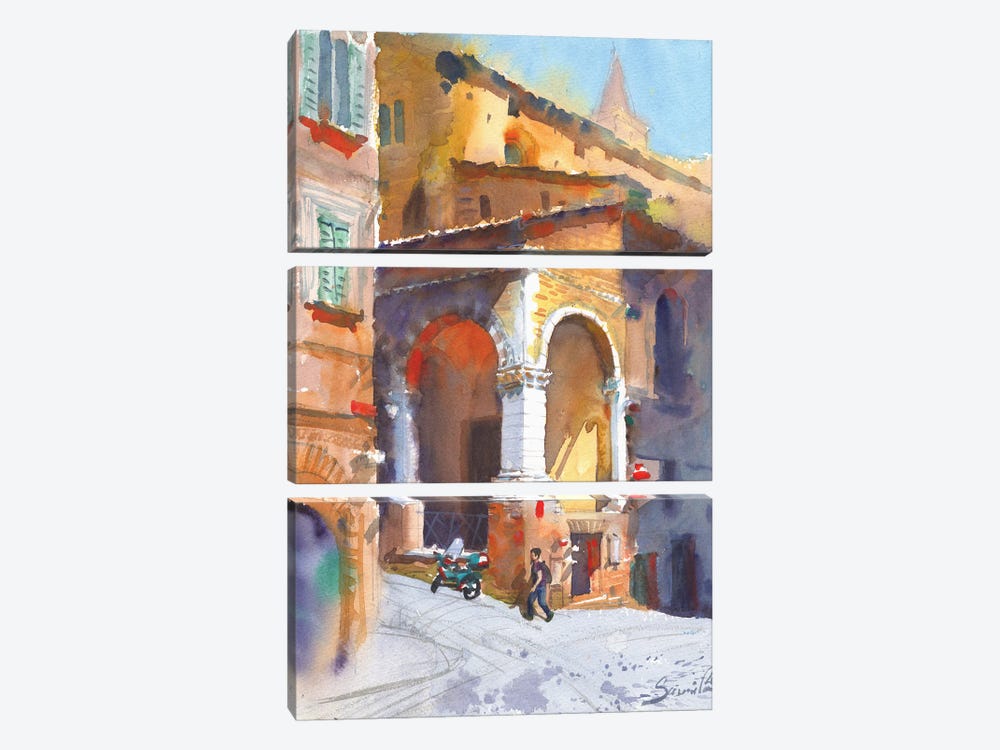 Charm Of Italy by Samira Yanushkova 3-piece Canvas Art