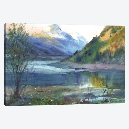 Mountain Landscape Canvas Print #SYH127} by Samira Yanushkova Canvas Wall Art