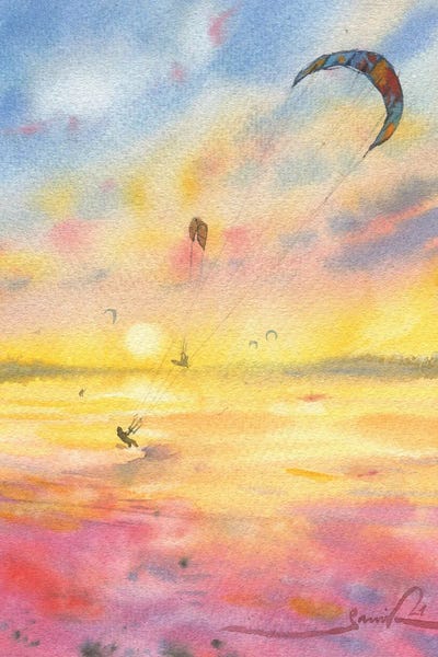 Samira Yanushkova: Kitesurfing by Samira Yanushkova