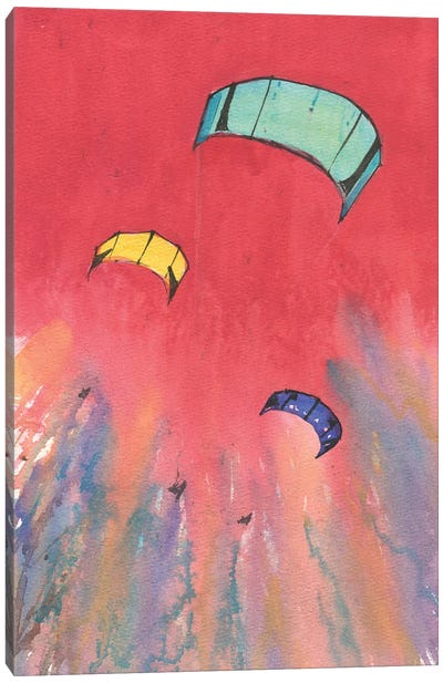 Kiteboarding Canvas Art Print
