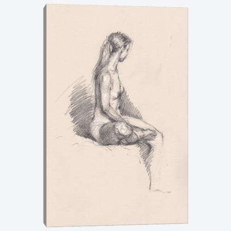 Nude Muse Canvas Print #SYH155} by Samira Yanushkova Canvas Art Print