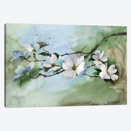 Blossoming Canvas Print #SYH159} by Samira Yanushkova Canvas Artwork