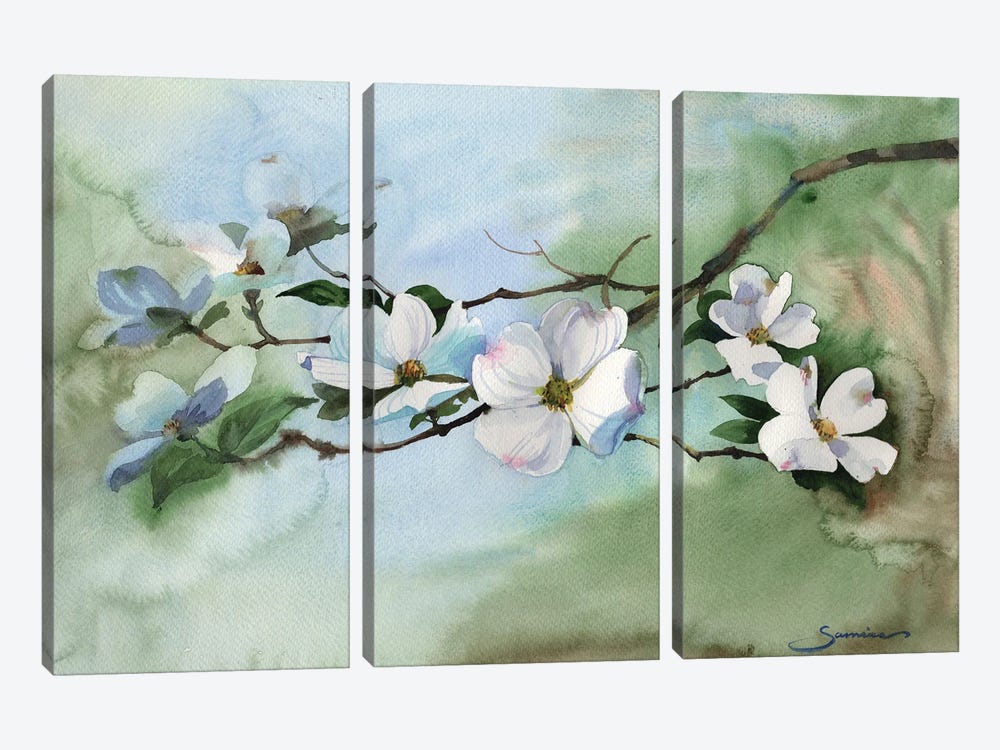 Blossoming by Samira Yanushkova 3-piece Art Print