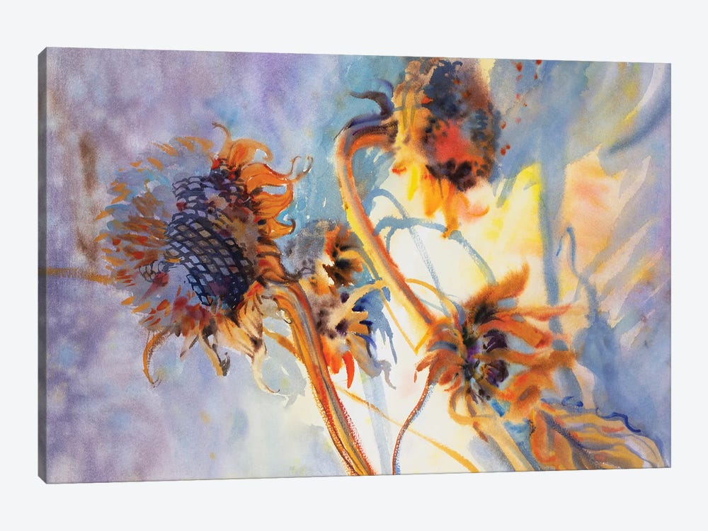 Sunflowers by Samira Yanushkova 1-piece Canvas Art Print