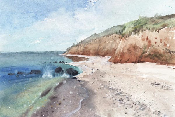 Middle Eastern Artists: Wild Beach by Samira Yanushkova