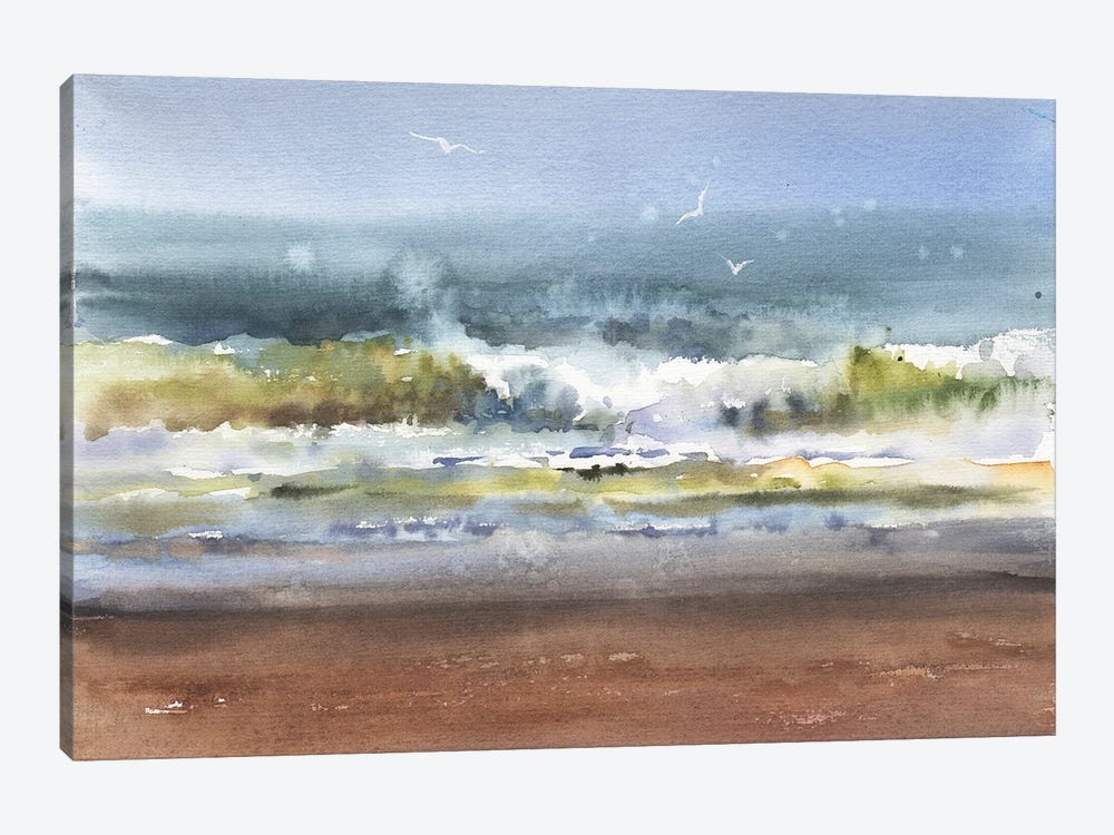 Sea Waves by Samira Yanushkova 1-piece Canvas Print