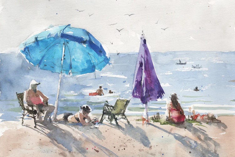 Under An Umbrella In The Sun by Samira Yanushkova wall art
