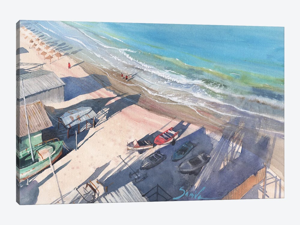 Beach View by Samira Yanushkova 1-piece Canvas Art