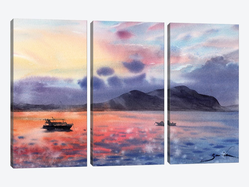 Amazing Seascape by Samira Yanushkova 3-piece Canvas Print