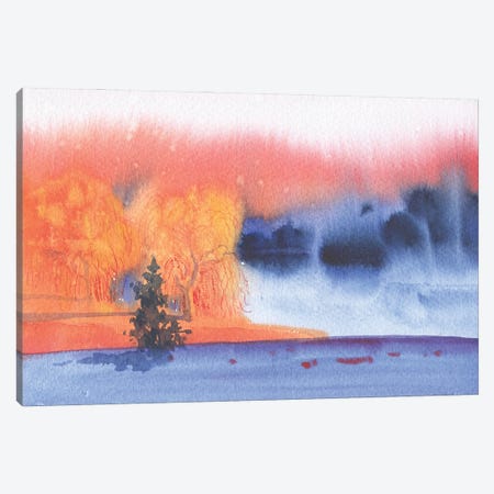 Fabulous Sunset Canvas Print #SYH196} by Samira Yanushkova Art Print