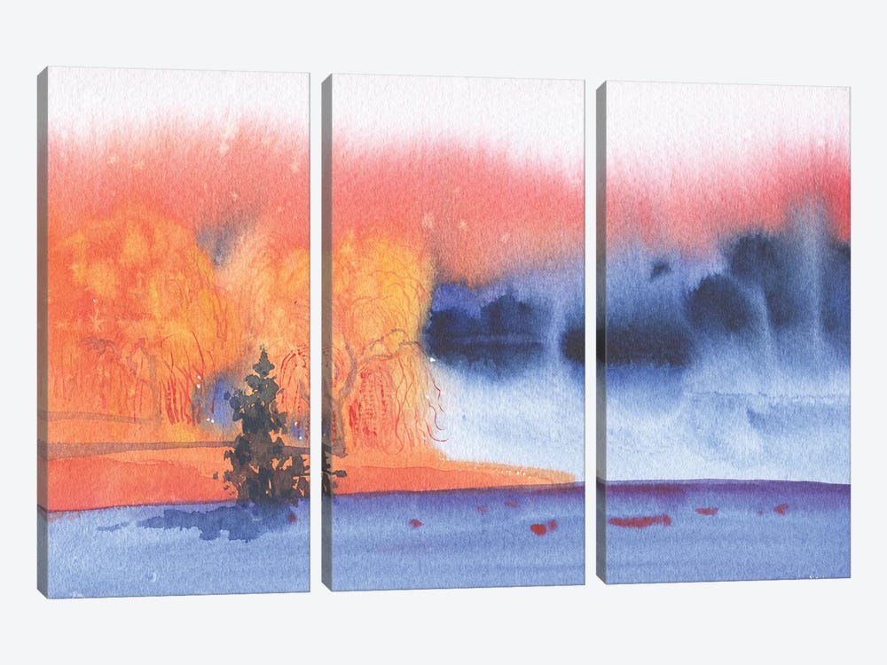 Fabulous Sunset by Samira Yanushkova 3-piece Canvas Artwork