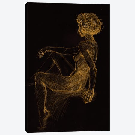 Golden Glow II Canvas Print #SYH207} by Samira Yanushkova Canvas Print