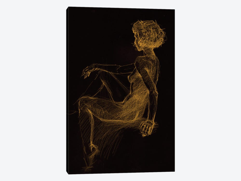 Golden Glow II by Samira Yanushkova 1-piece Canvas Art
