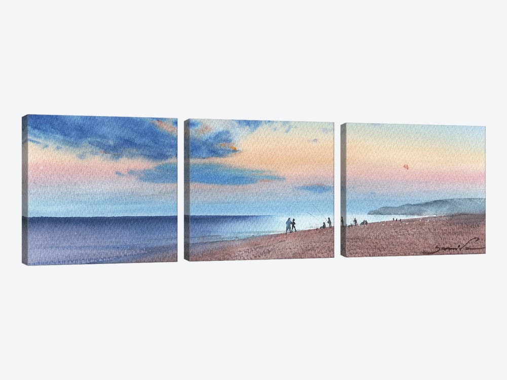 Sunrise On The Coast by Samira Yanushkova 3-piece Art Print