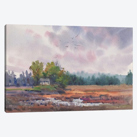 Countryside Landscape Canvas Print #SYH21} by Samira Yanushkova Canvas Art