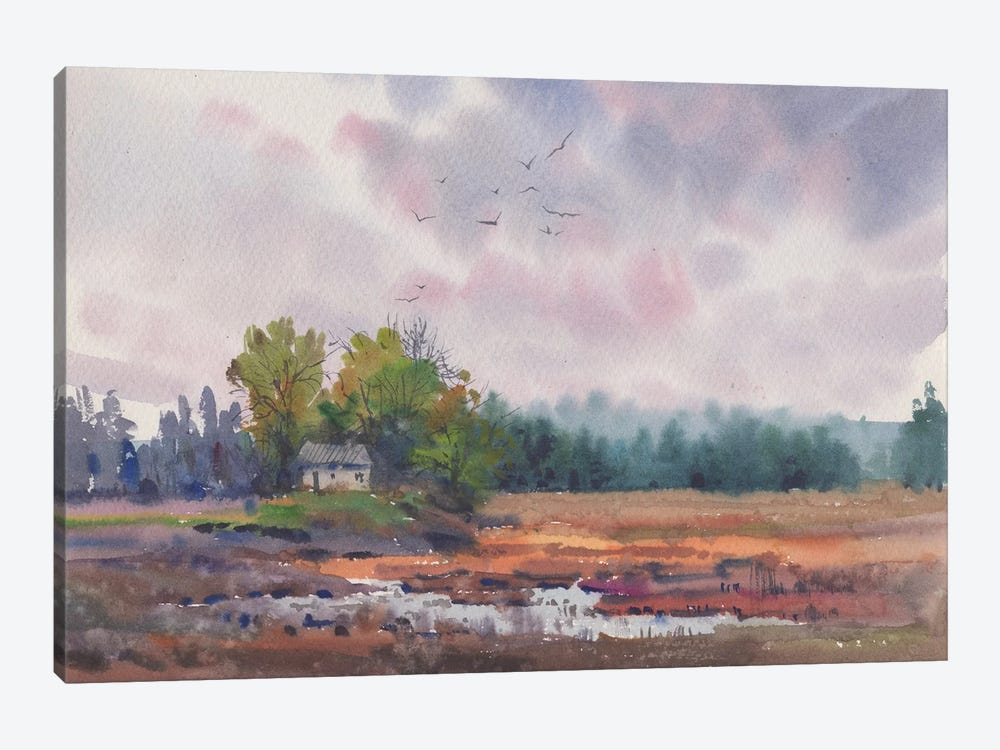 Countryside Landscape by Samira Yanushkova 1-piece Art Print