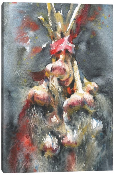 Garlic Canvas Art Print - Samira Yanushkova