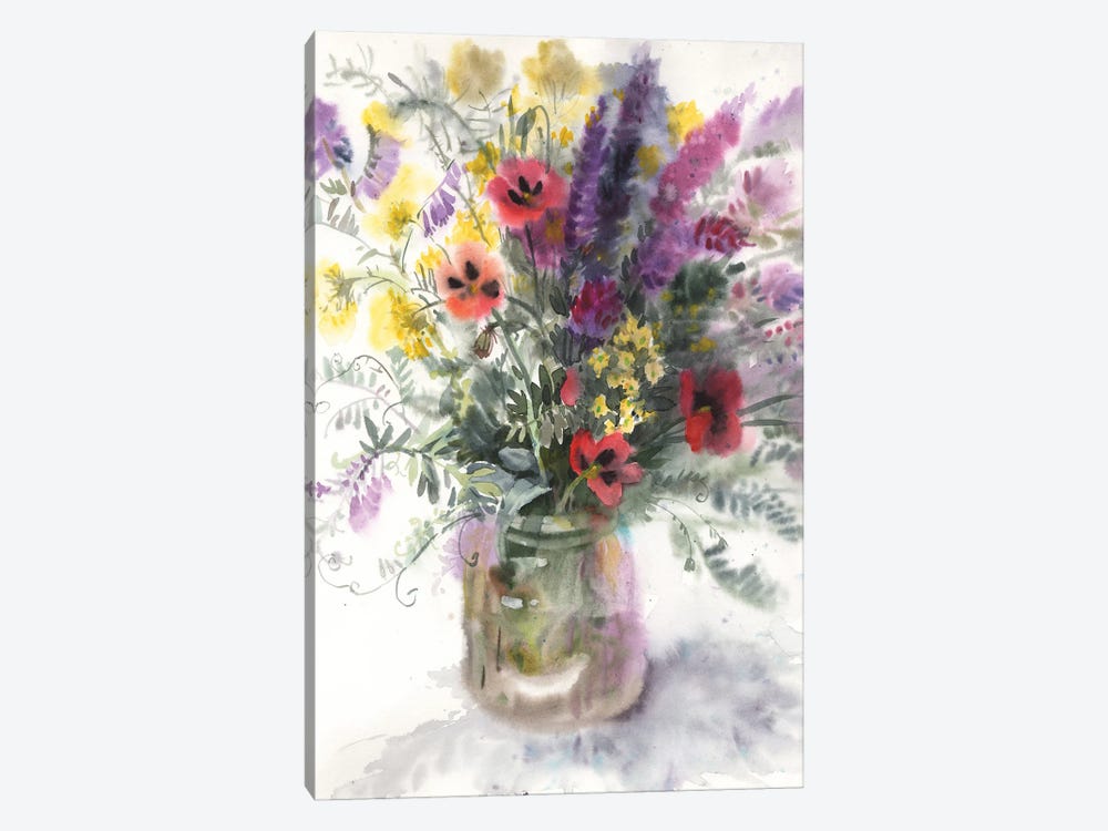 Provence Bouquet by Samira Yanushkova 1-piece Canvas Wall Art