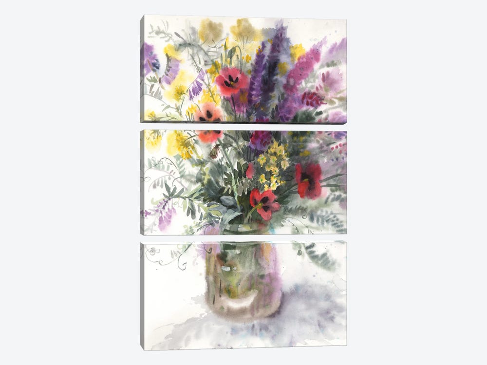 Provence Bouquet by Samira Yanushkova 3-piece Canvas Artwork
