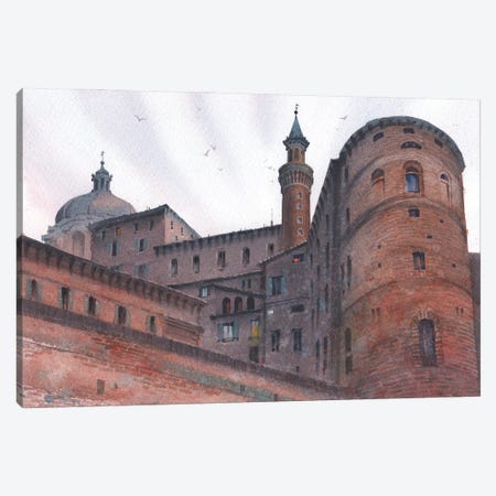 Castle In Europe Canvas Print #SYH229} by Samira Yanushkova Canvas Wall Art