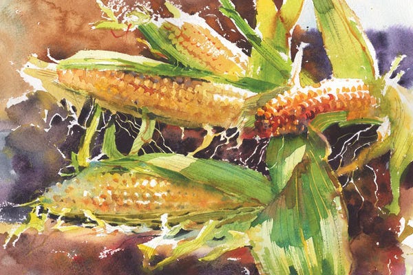 Samira Yanushkova: Corn Like Gold Sun by Samira Yanushkova
