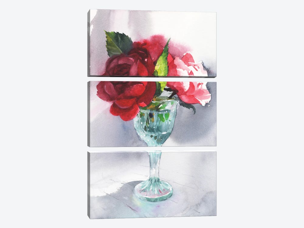 Romantic Cocktail by Samira Yanushkova 3-piece Canvas Artwork