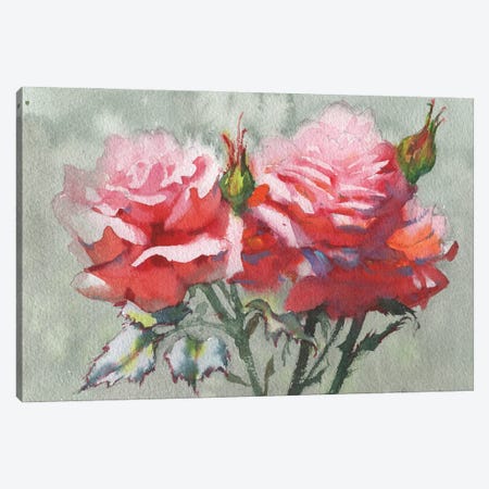Paradise Flower Canvas Print #SYH243} by Samira Yanushkova Canvas Wall Art